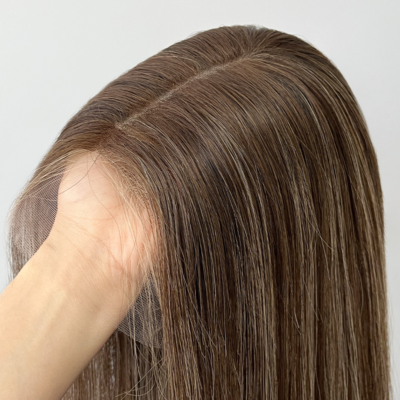 19 Inches Penny Color Slight Layer Lace Top Wig