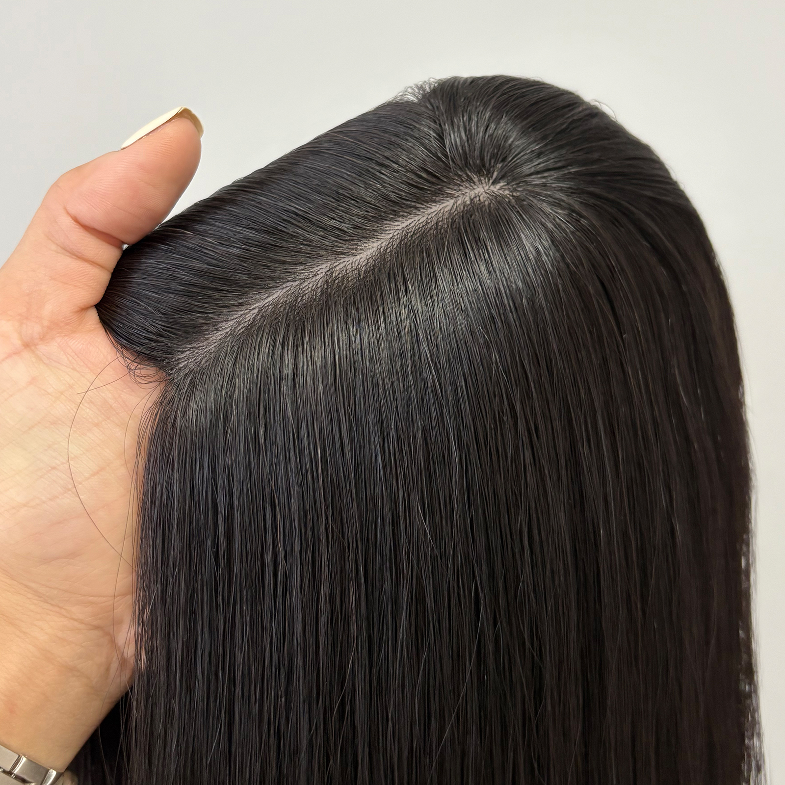 22 Inches NA Color Slight Layer Silk Top Topper