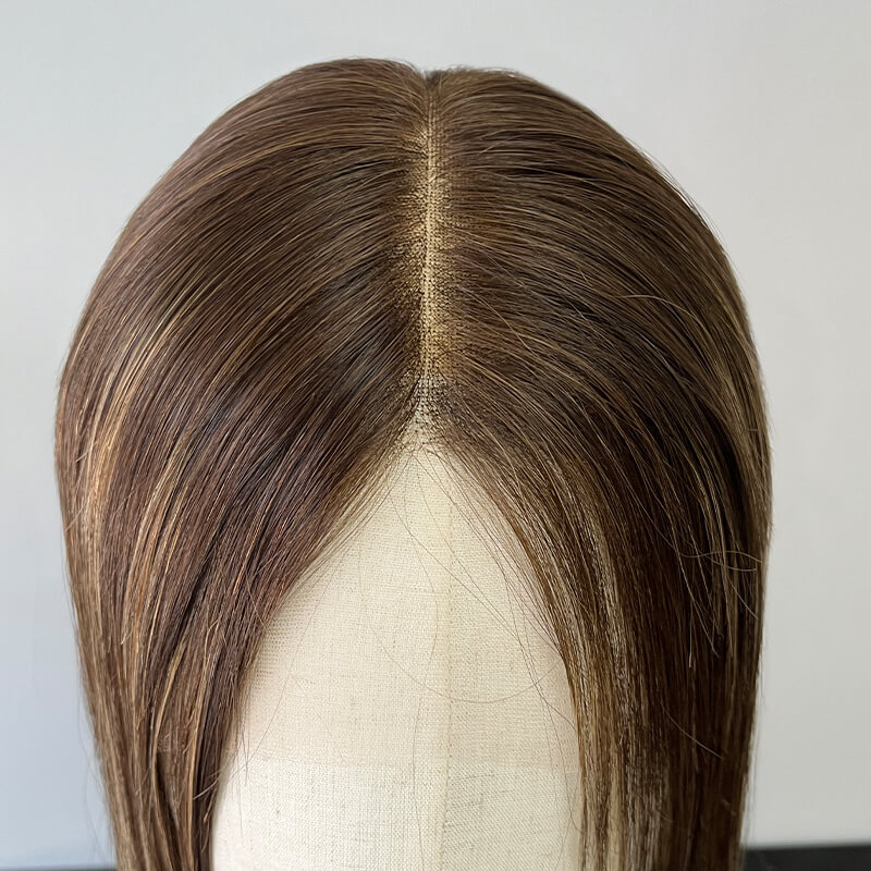 22 Inches Unique Color Slight Layer Lace Top Wigs