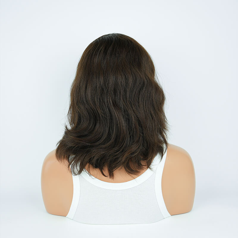 14 Inches Amber Color Slight Layer Sport Pony Wig