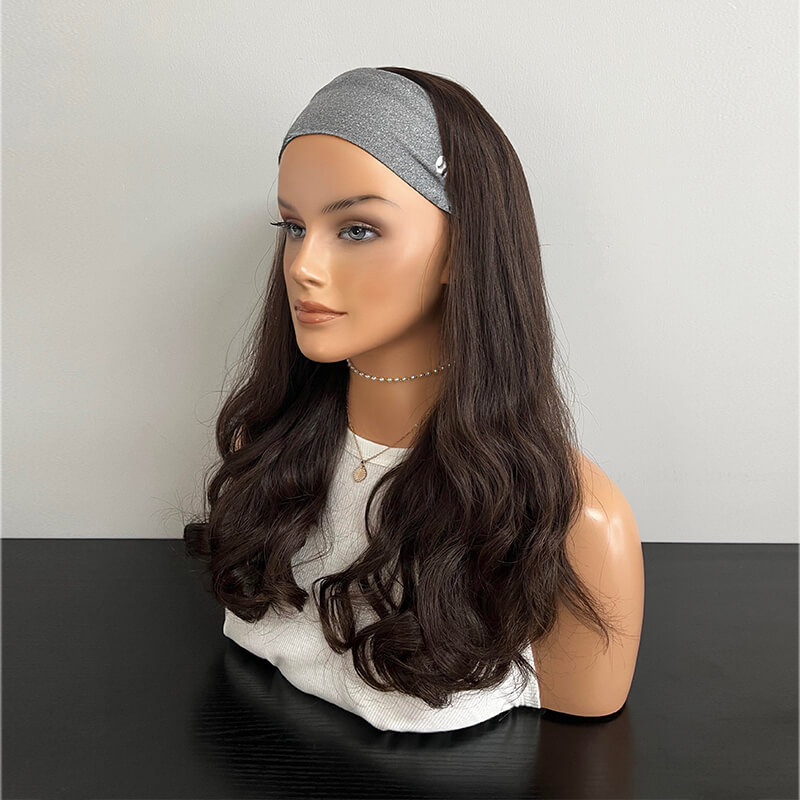 16 Inches Coffee Color Slight Layer Sport Pony Wig