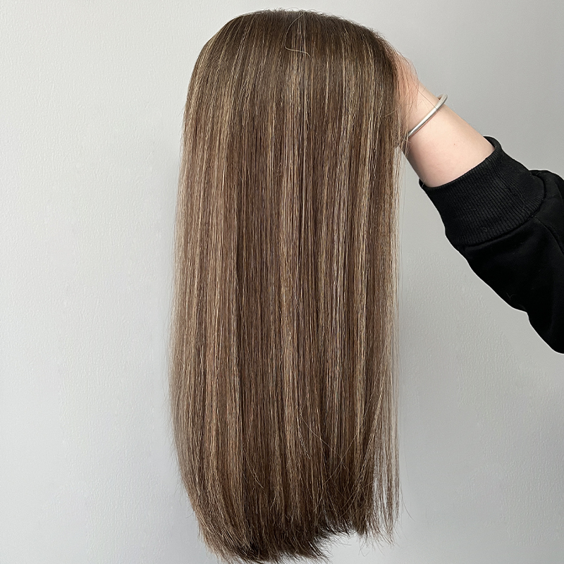 19 Inches Penny Color Slight Layer Lace Top Wig