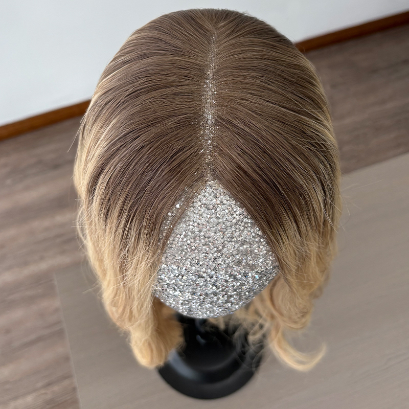 18 Inches mila Color Custome Lace Top Wig