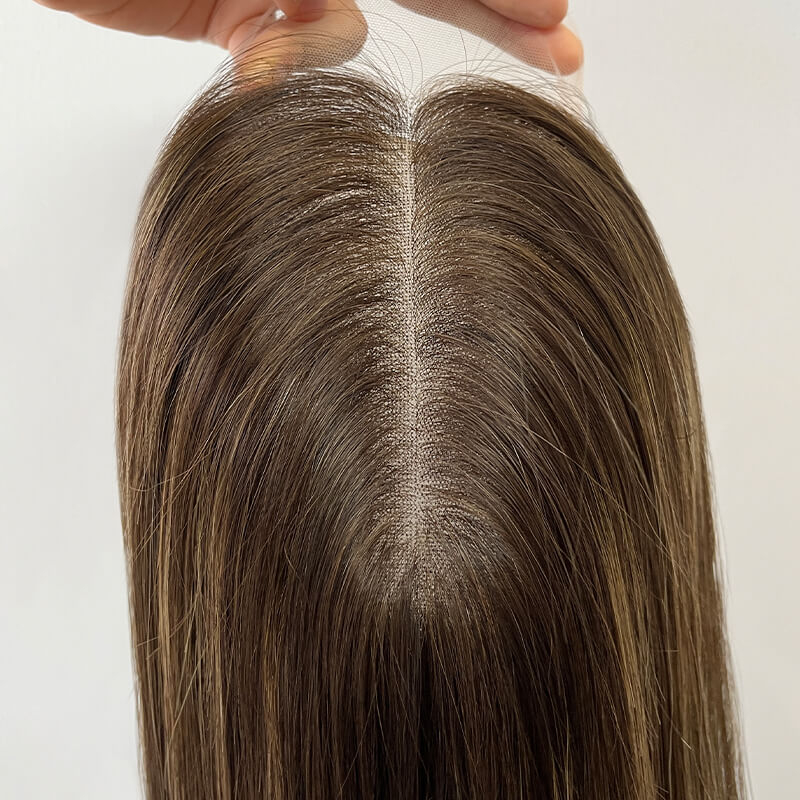 22 Inches Unique Color Slight Layer Lace Top Wigs