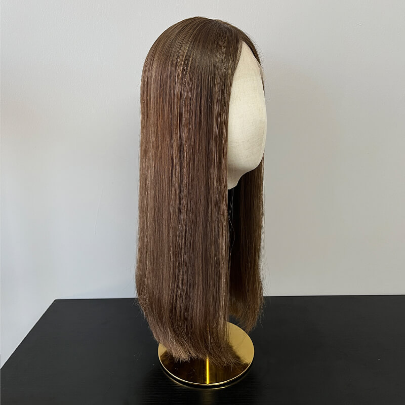 22 Inches Kiwi Color Slight Layer Lace Top Wigs