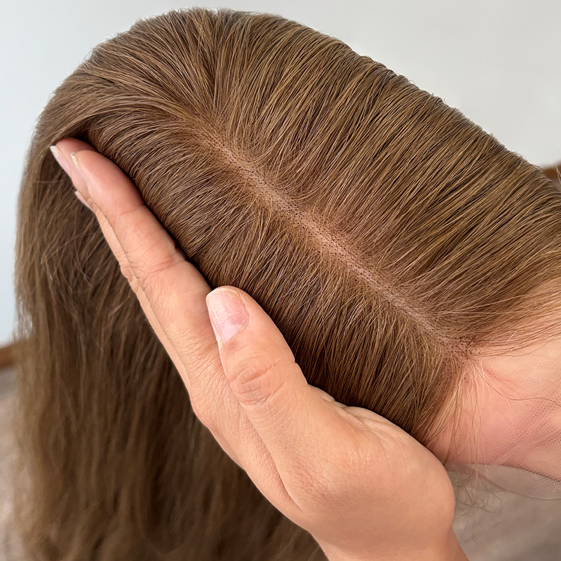 23 Inches Una Color Custome Lace Top Wig