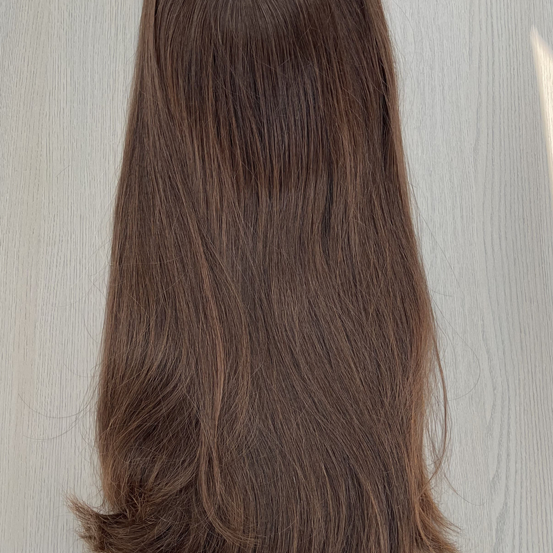 23 Inches #6 Color European Hair Lace Top Wigs