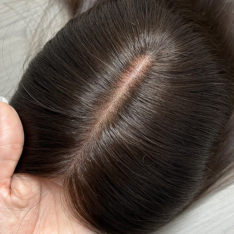 26 Inches #4 Color European Hair Lace Top Wigs