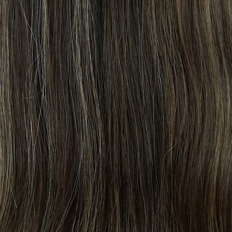 23 Inches Mahogany Color Slight Layer Silk Top Wig