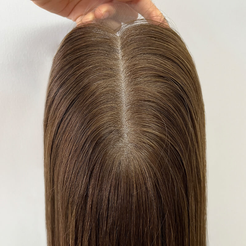 22 Inches Kiwi Color Slight Layer Lace Top Wigs