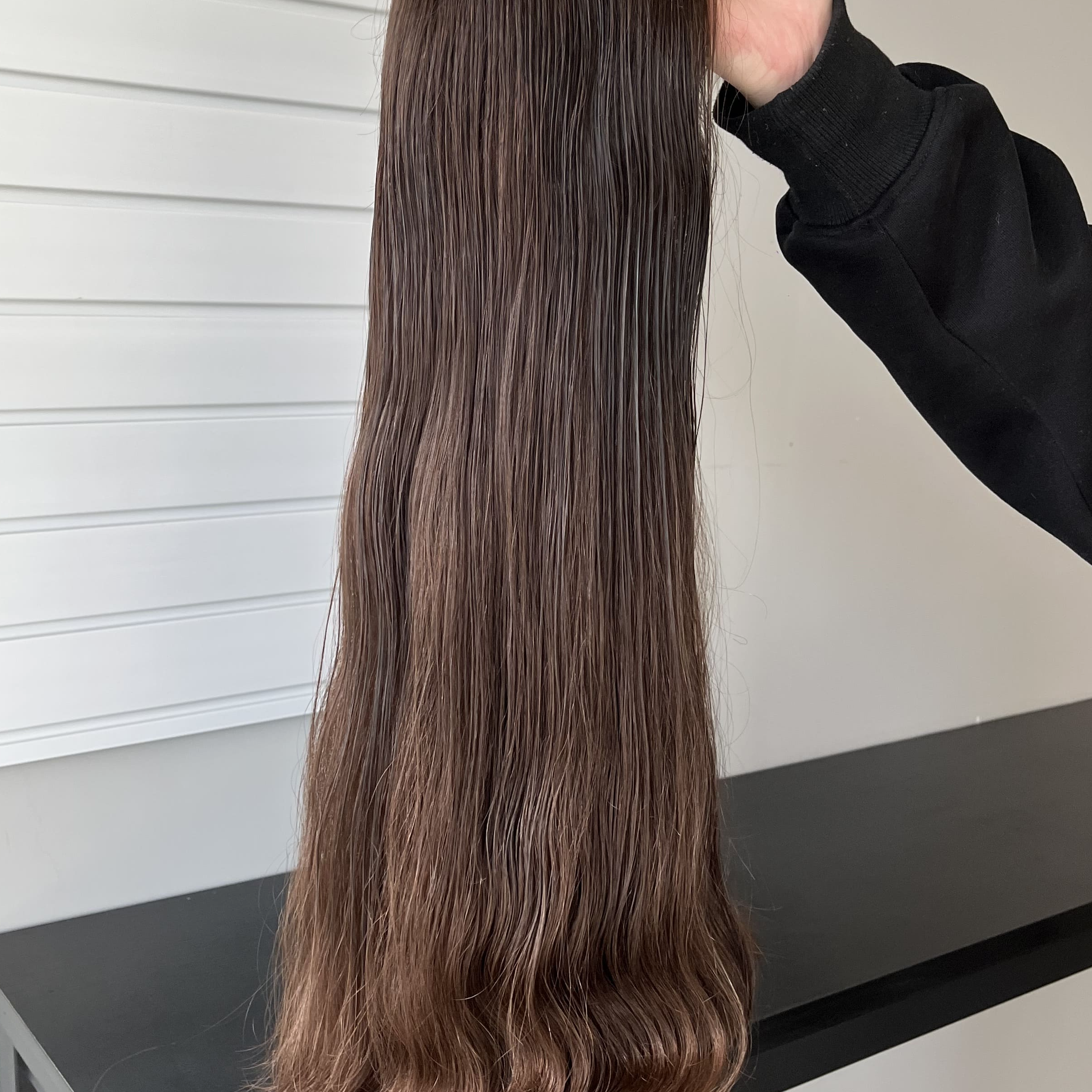 26 Inches #4 Color European Hair Lace Top Wigs