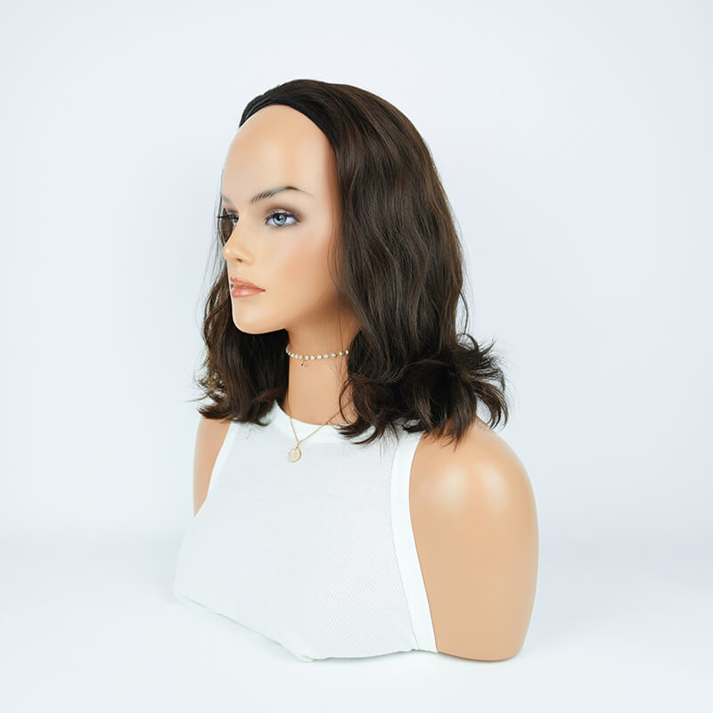 14 Inches Amber Color Slight Layer Sport Pony Wig