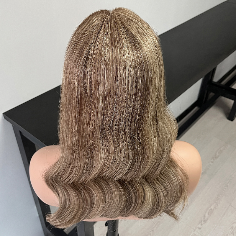 18 Inches Sand Color Slight Layer Lace Top Topper