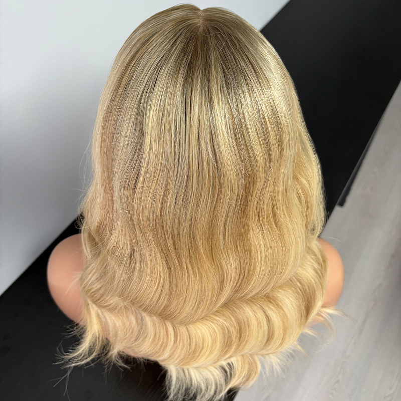 18 Inches Linda Color Slight Layer Lace Top Wig