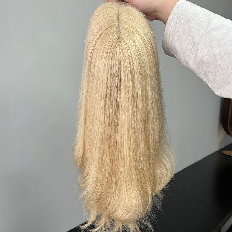 16 Inches Clare Color Slight Layer Lace Top Wig