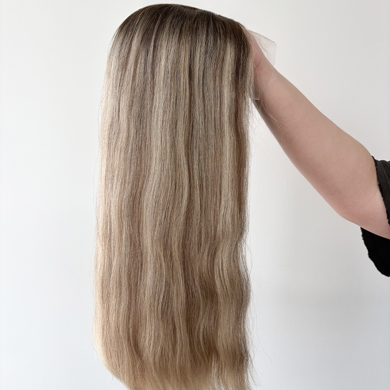 18 Inches Ulla Color Custome Full Handtied Lace Top Wig