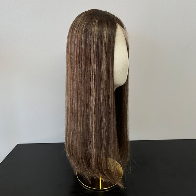 22 Inches Unique Color Slight Layer Lace Top Wigs