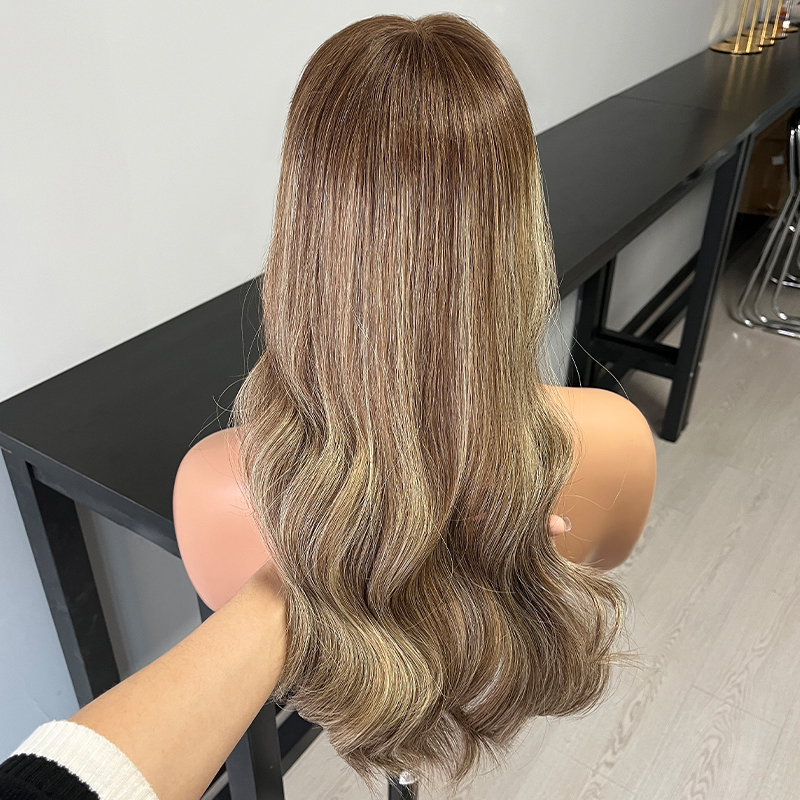 19 Inches Gravel Gold Color Slight Layer Lace Top Topper