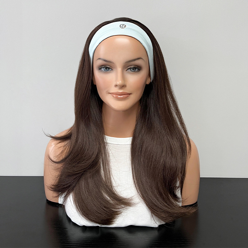 21 Inches WW121 Color Slight Layer Silk Top Wig