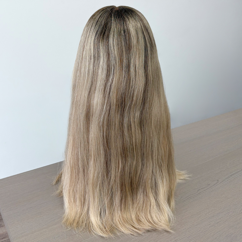 18 Inches Ulla Color Custome Full Handtied Lace Top Wig