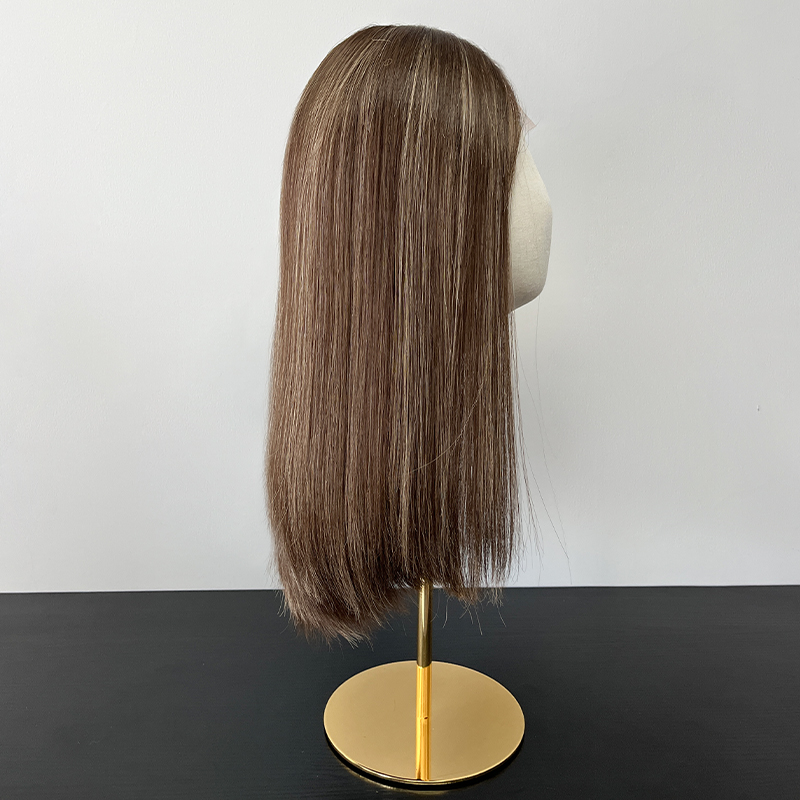 19 Inches Penny Color Slight Layer Lace Top Wig