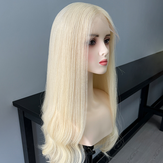 26 Inches Daisy Color Slight Layer Lace Top Wig