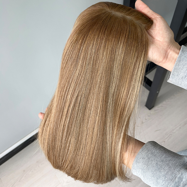 17 Inches Gily Color Slight Layer Silk Top Topper