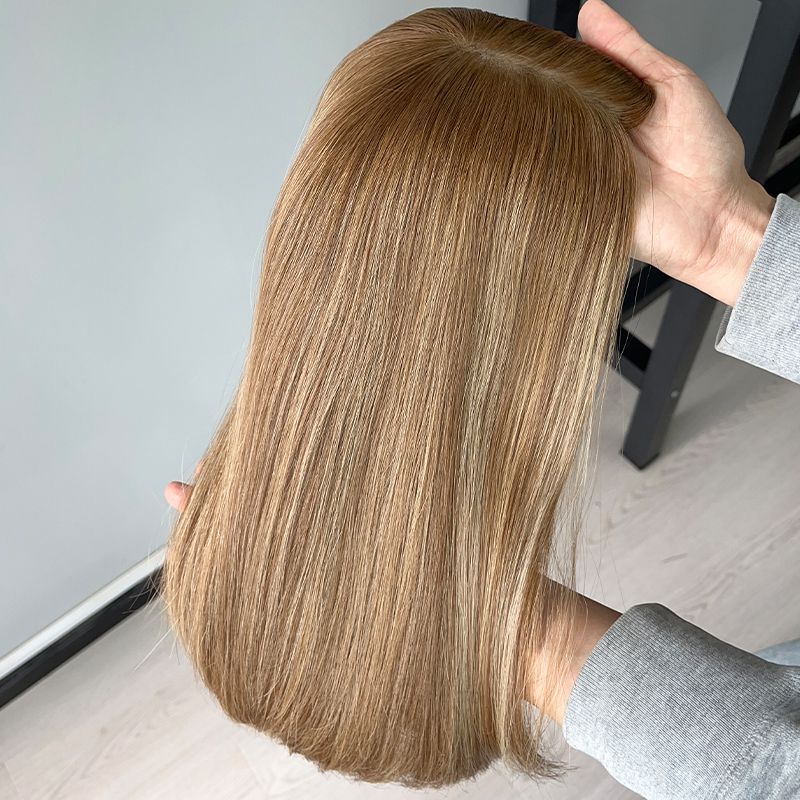 17 Inches Gily Color Slight Layer Silk Top Topper