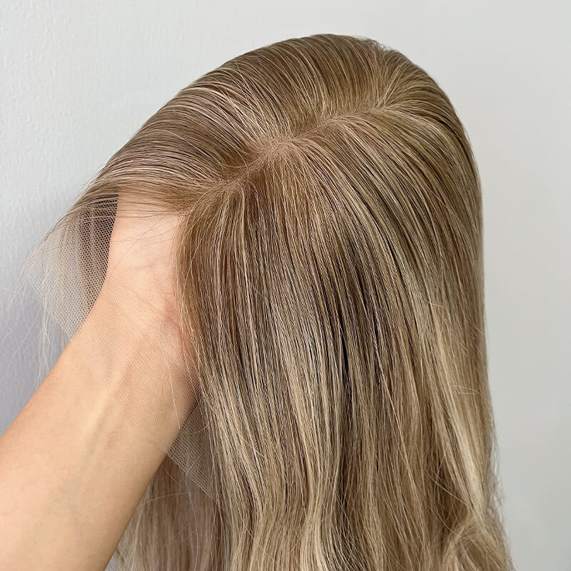 22 Inches Cortado Color Slight Layer Lace Top Wigs