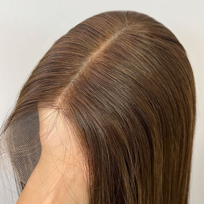 22 Inches Kiwi Color Slight Layer Lace Top Wigs