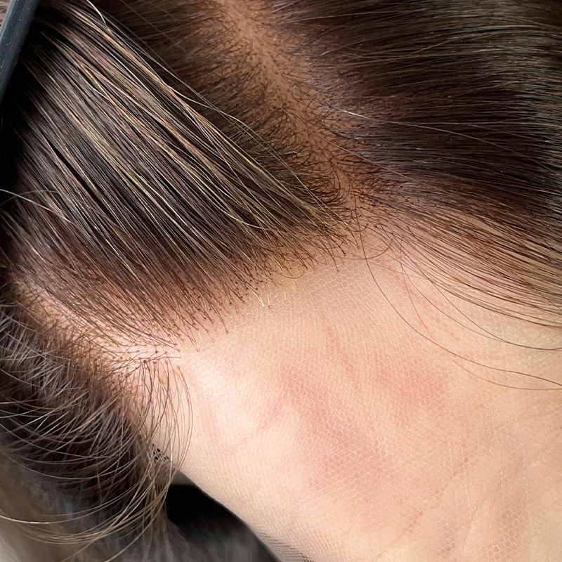 26 Inches #4 Color European Hair Lace Top Wigs