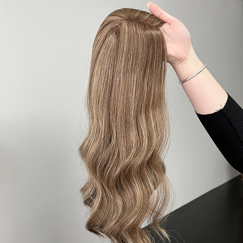 18 Inches Sand Color Slight Layer Lace Top Topper