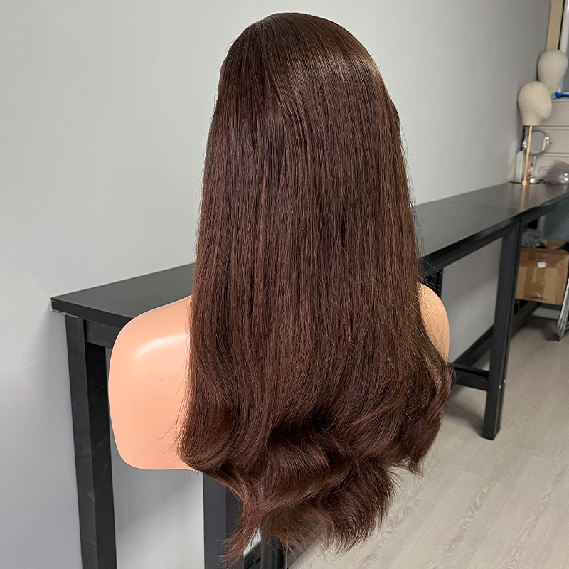 21 Inches WW121 Color Slight Layer Silk Top Wig