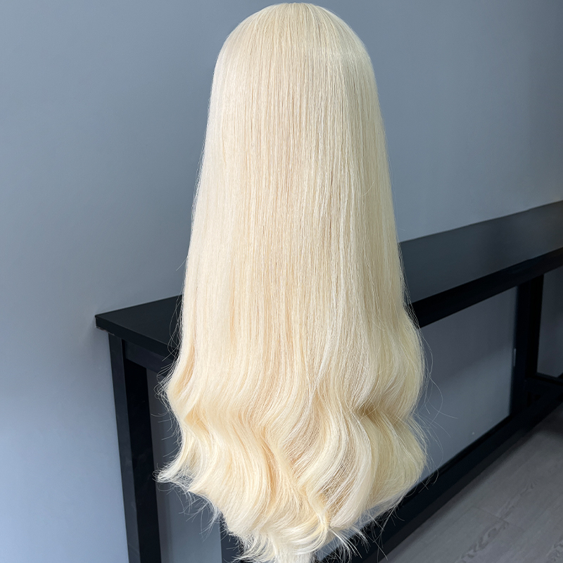 26 Inches Daisy Color Slight Layer Lace Top Wig