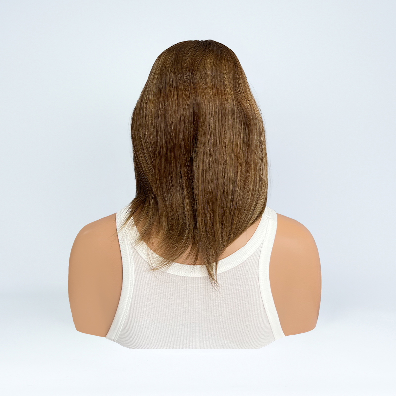 22 Inches Tawny Color Slight Layer Silk Top Topper