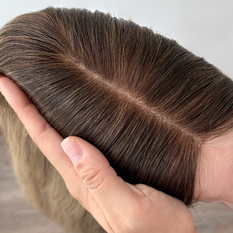 18 Inches Ulla Color Custome Full Handtied Lace Top Wig