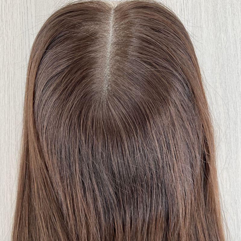 23 Inches #6 Color European Hair Lace Top Wigs