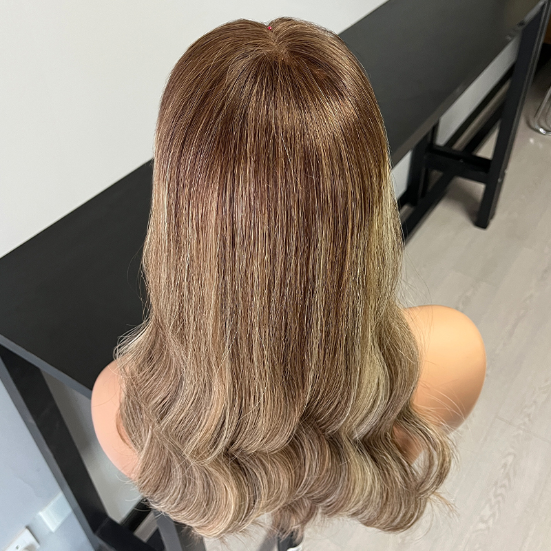 19 Inches Gravel Gold Color Slight Layer Lace Top Topper