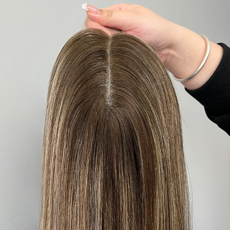 19 Inches Suede Color Slight Layer Lace Top Wig