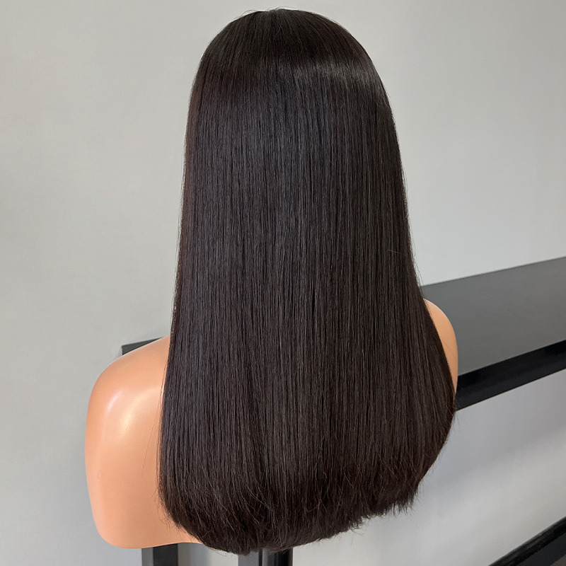 21 Inches Natural Color Slight Layer Lace Top Wig