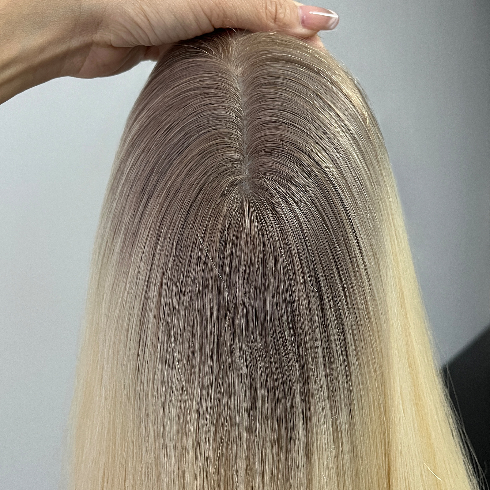 18 Inches Mandy Color Slight Layer Medical Wig