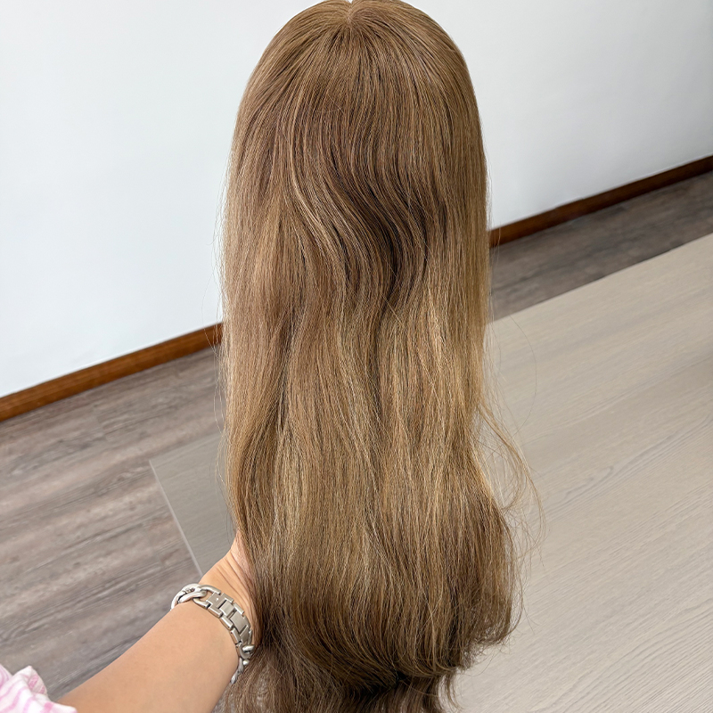 23 Inches Una Color Custome Lace Top Wig