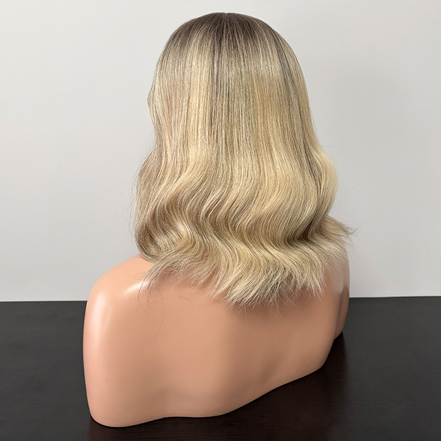 14 Inches Lana Color Slight Layer Lace Top Wig