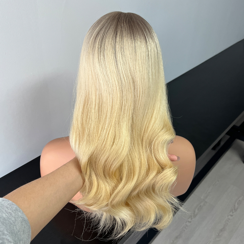 18 Inches Mandy Color Slight Layer Medical Wig