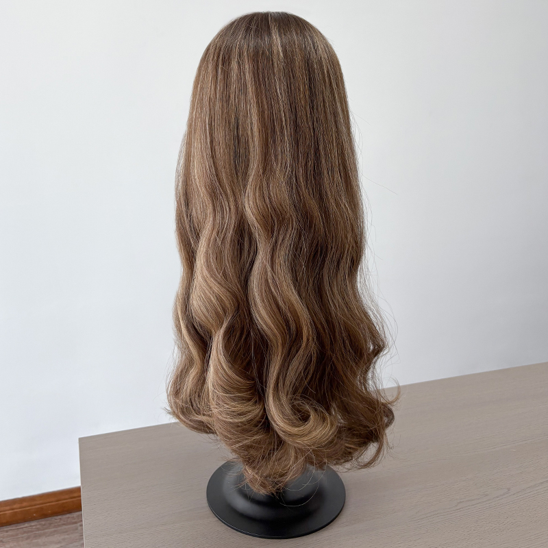 18 Inches Viola Color Custome Lace Top Wig