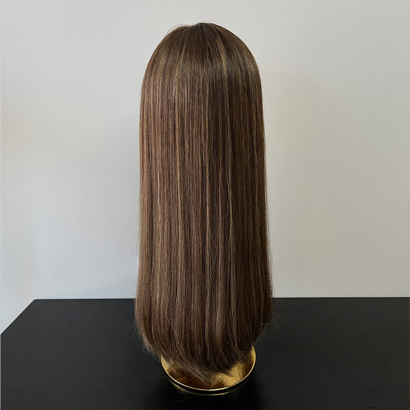 22 Inches Unique Color Slight Layer Lace Top Wigs