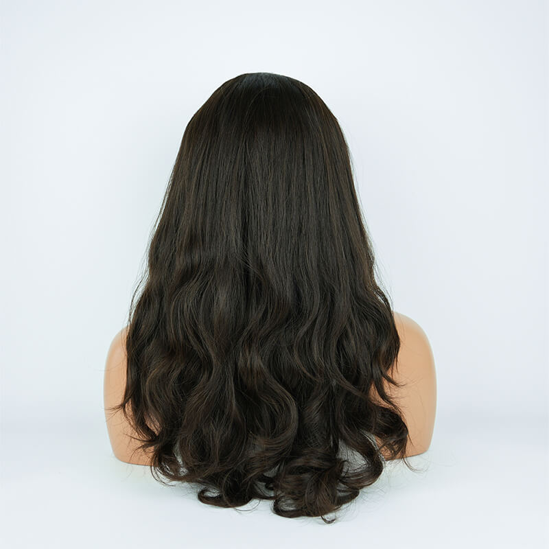 16 Inches Coffee Color Slight Layer Sport Pony Wig