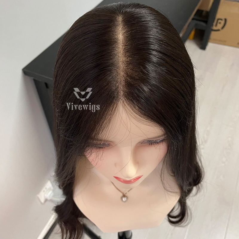 22 bInches #2 Color European Hair Lace Top Wig