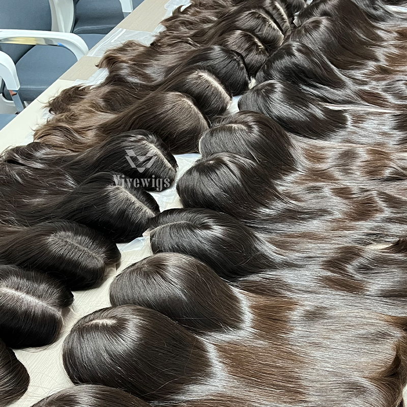 16 Inches #8 Color European Hair Lace Top Wig