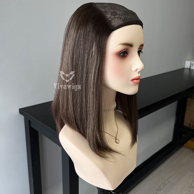 #Taupe Color Hatfall Wig